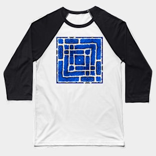 A-MAZEing BLUE BRİCK WALL Baseball T-Shirt